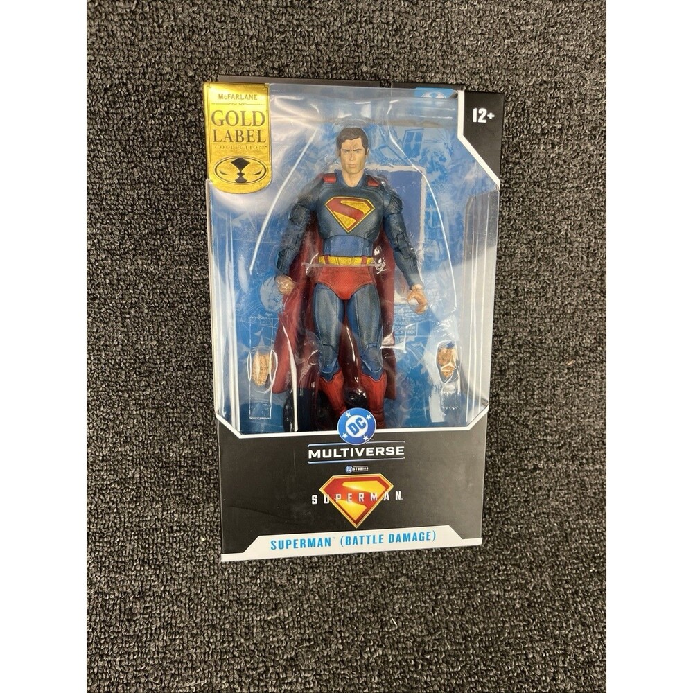 DC Multiverse Superman Movie 7" Figure Exclusive Battle Damaged Gold Label